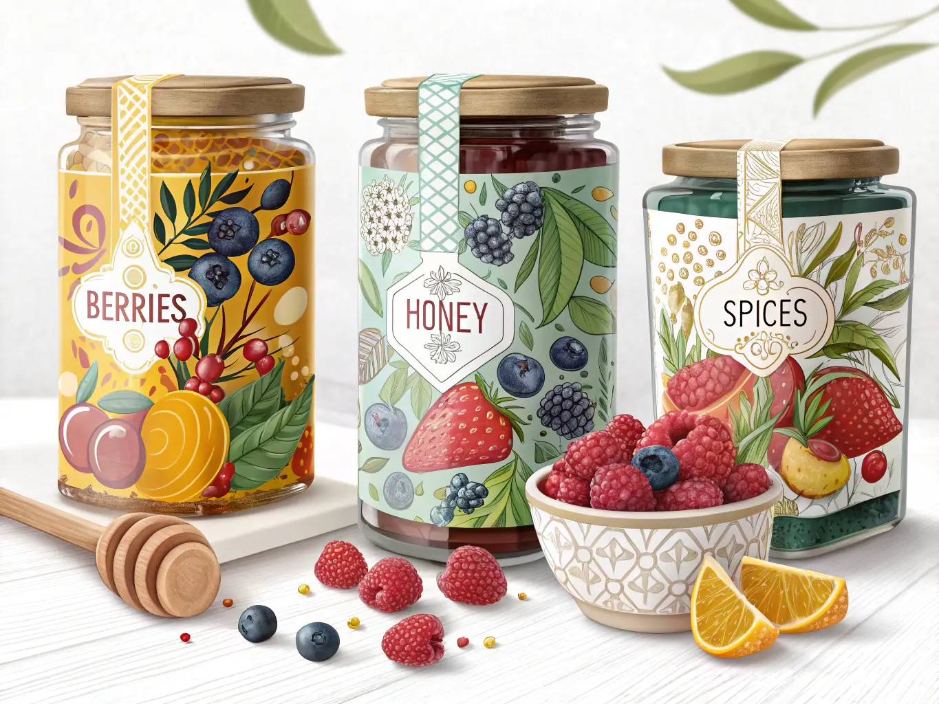 A beautifully organized pantry with clear containers, labeled shelves, and aesthetically pleasing arrangement of food items, creating a sense of calm and order.